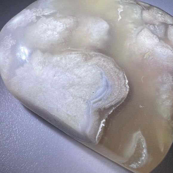 Flower Agate Heart Carving (#3)‎ - Picture 4 of 10